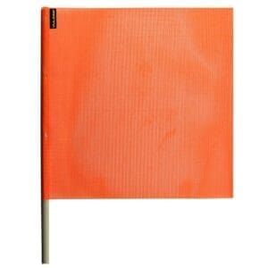 18" X 18" Orange Vinyl Coated Safety Flag