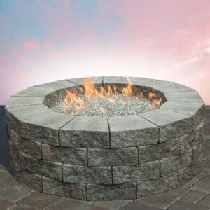 Cambridge - Pre-Packaged Pyzique Round Gas Fire Pit Kit