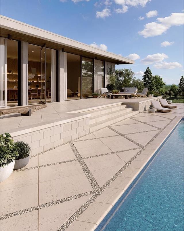 Techo-Bloc - Bali Travertina Raw Coping 16