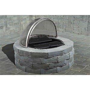 Cambridge - Pre-Packaged Ledgestone Round Barbeque & Fire Pit Kit