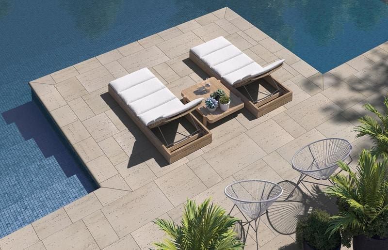 Techo-Bloc - Bali Travertina Raw Coping 1